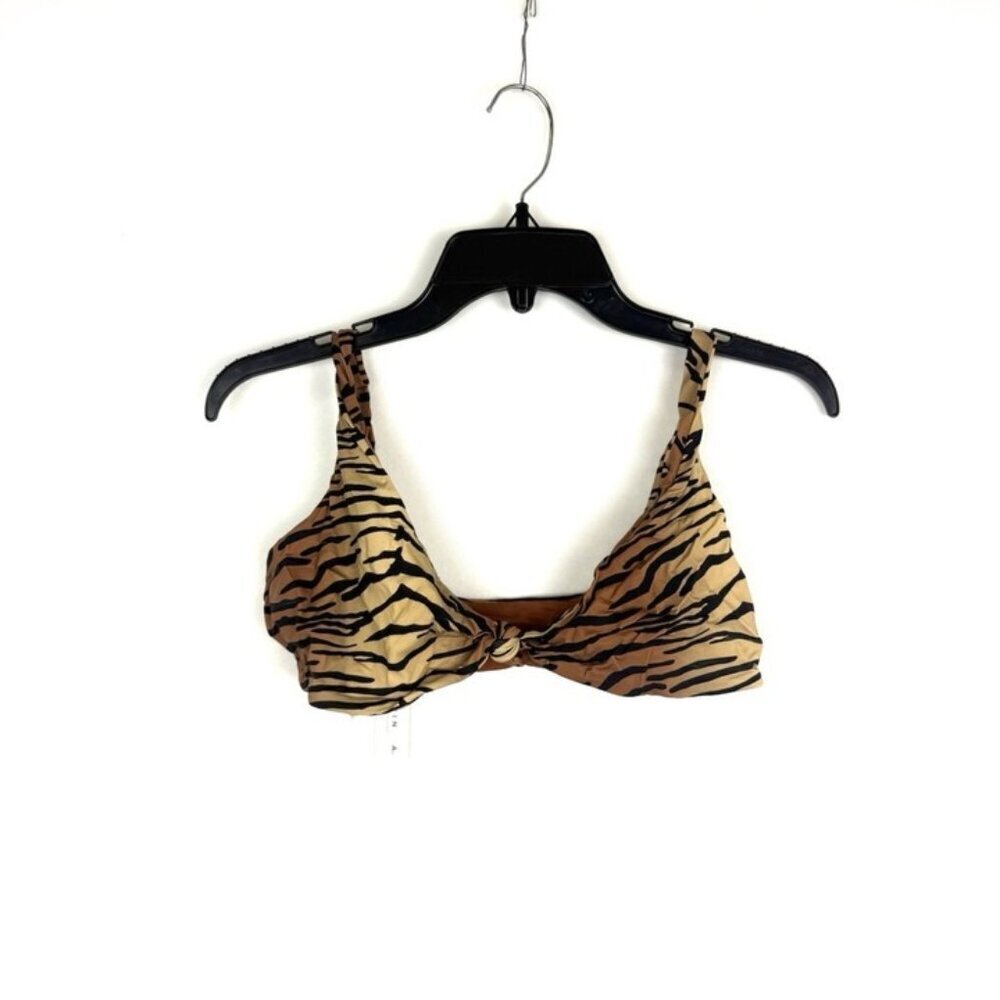 Vitamin A Women’s Animal Print Bikini Top Size 12